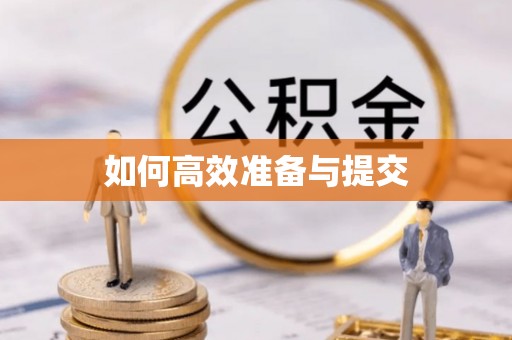 大方如何高效准备与提交