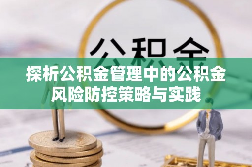 大方探析公积金管理中的公积金风险防控策略与实践